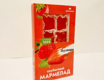 "Marmeco" клубничный мармелад (без сахара) 170г